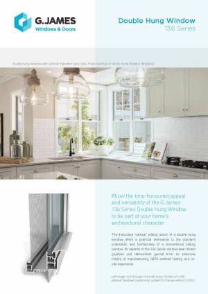 01b Double Hung Window - 136 Series