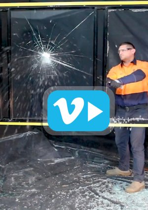 01jc Glass breaking demonstration  (Video)